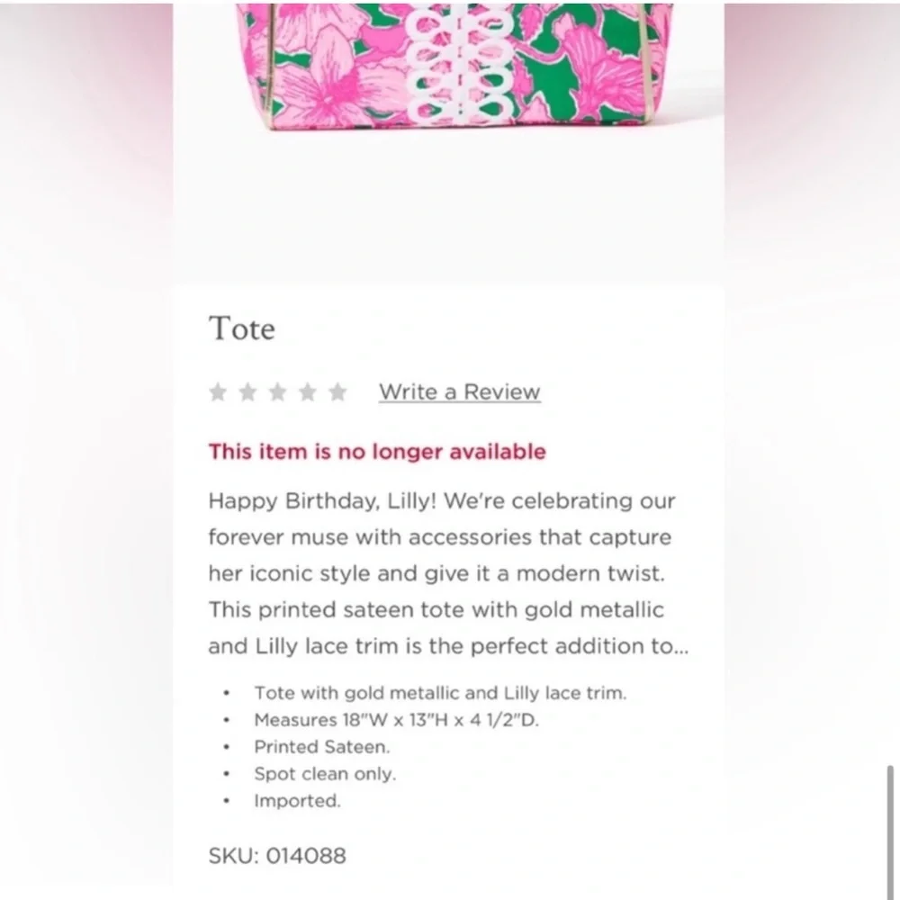 Lilly Pulitzer Tote Bag and Clutch Set NWT - Picture 4 of 13